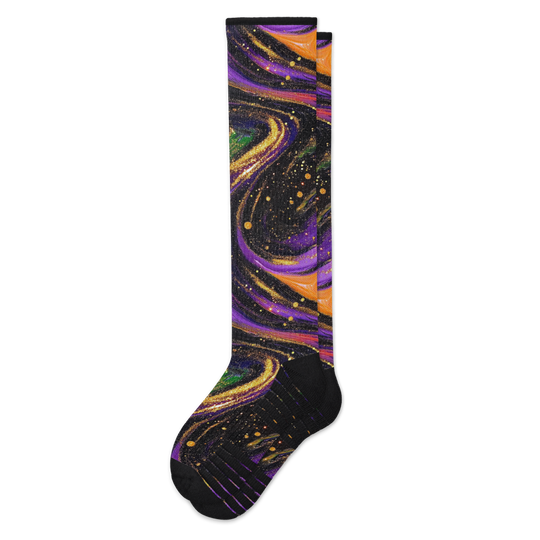 Cosmic Swirl Compression Socks