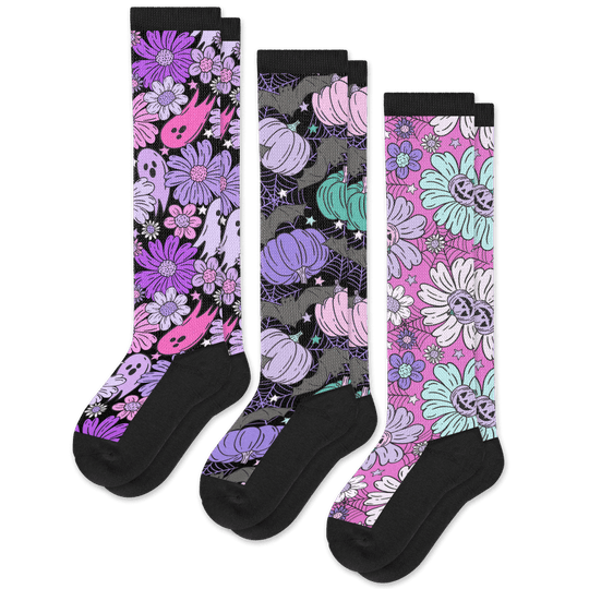 Spooky Pastels EasyStretch™ Socks 3-Pack Bundle