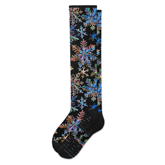 Frozen Fractals Compression Socks