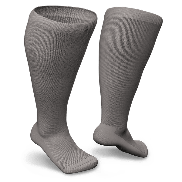 Gray Stretchy Socks For Elderly & Diabetics