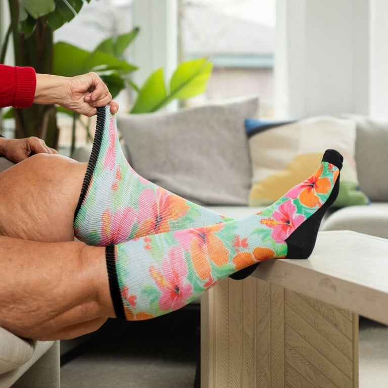 Tropical Hibiscus EasyStretch™ Socks