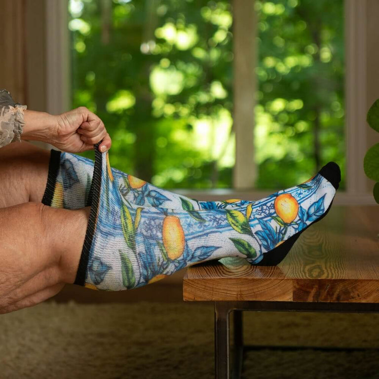 Lemon Zest EasyStretch™ Socks