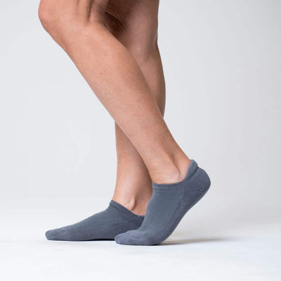 Viasox Gray Ankle Socks detail close-up