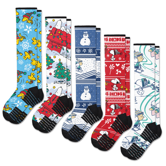 Winter Peanuts Compression Socks 5-Pack Bundle