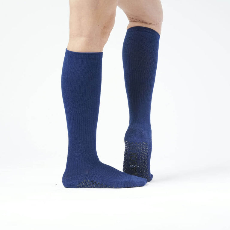 Navy Blue Compression Gripper Socks