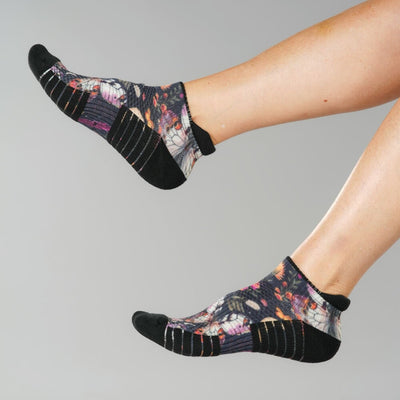 Night Garden Ankle Compression Socks