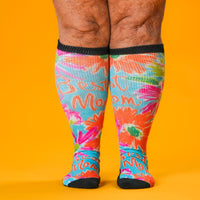 Viasox Best Mom EasyStretch Socks stretched display