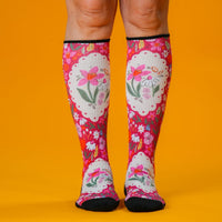 Viasox Petal Patch  Compression Socks 5-Pack Bundle stretched display
