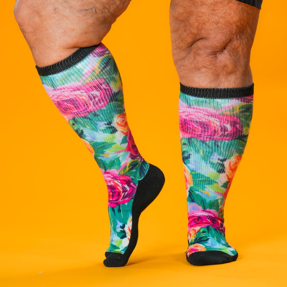 Viasox Rosie Day EasyStretch Socks detail close-up