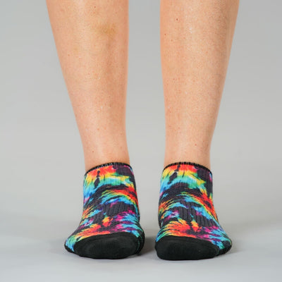 Rainbow Dye Ankle Compression Socks