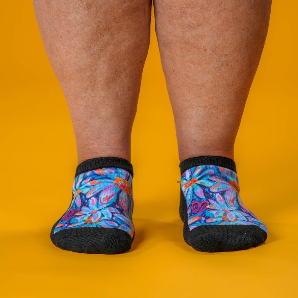 Viasox Mother's Day Ankle Socks 5-Pack Bundle stretched display