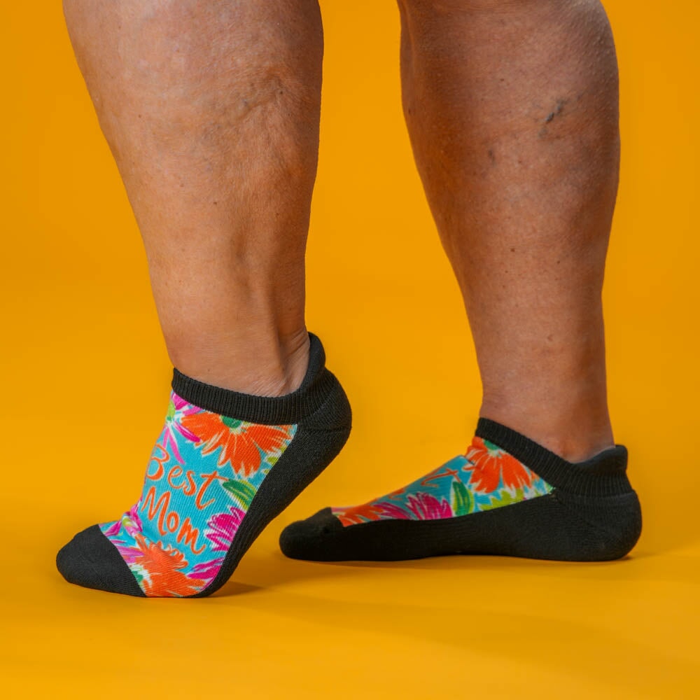 Viasox Best Mom Ankle Socks stretched display