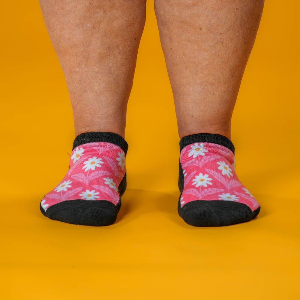 Viasox Petal Patch  Ankle Socks 5-Pack Bundle side view