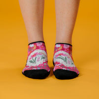 Viasox First Blooms Ankle Compression Socks side view