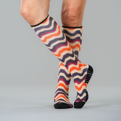 Autumn Waves Compression Socks