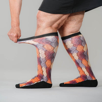 Fall Braids EasyStretch™ Socks