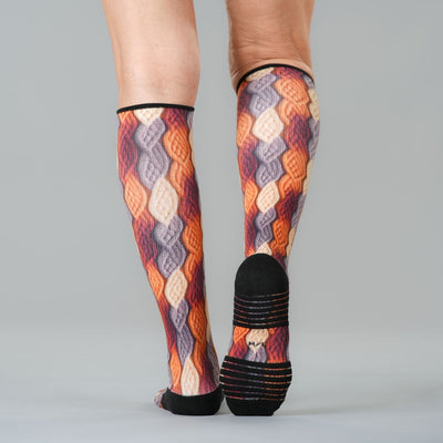 Fall Braids Compression Socks