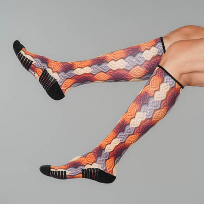 Fall Braids Compression Socks