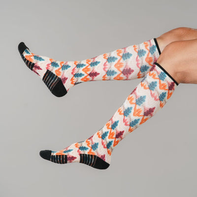 Knitted Forest Compression Socks