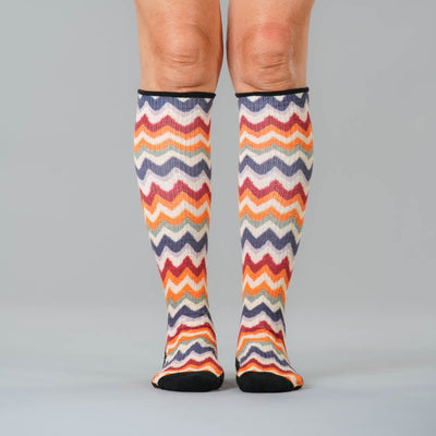 Knitted ZigZags Compression Socks