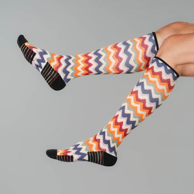 Knitted ZigZags Compression Socks