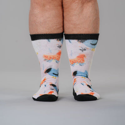 What The Cluck EasyStretch™ Socks