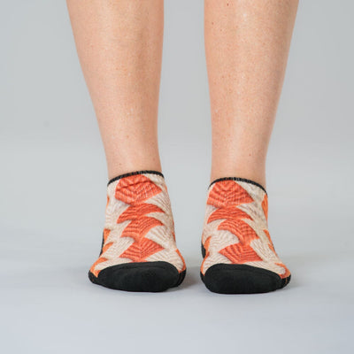 Crochet Leaves Ankle Compression Socks