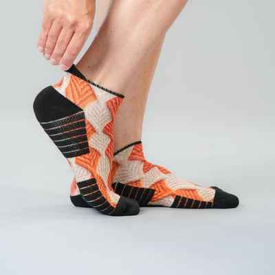 Crochet Leaves Ankle Compression Socks