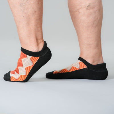 Crochet Leaves Ankle Socks