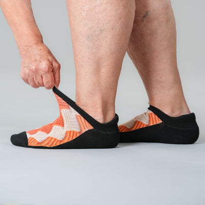 Crochet Leaves Ankle Socks