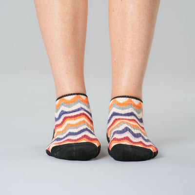 Knitted ZigZags Ankle Compression Socks