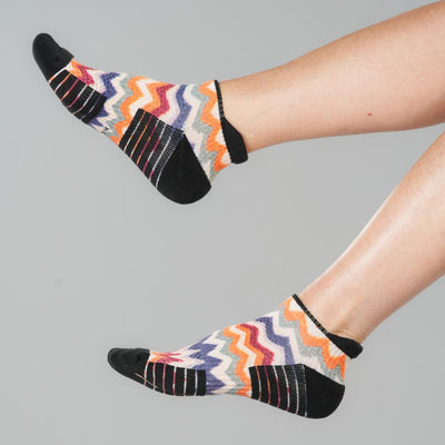 Knitted ZigZags Ankle Compression Socks