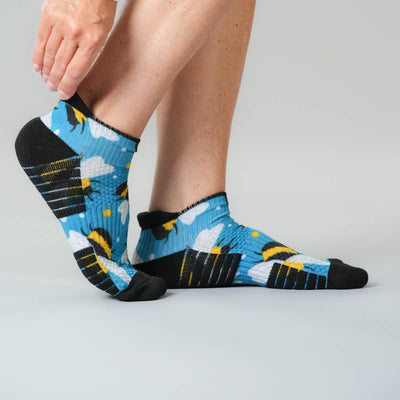 Bee Happy Ankle Compression Socks