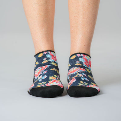 Bohemian Blue Ankle Compression Socks