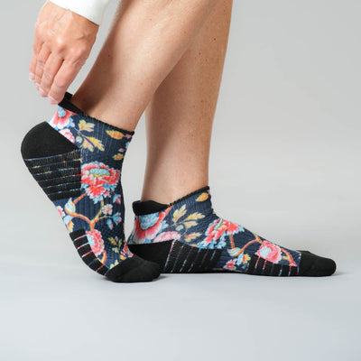 Bohemian Blue Ankle Compression Socks