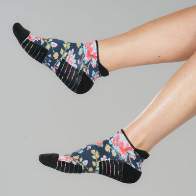 Bohemian Blue Ankle Compression Socks