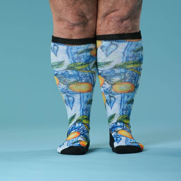 Lemon Zest EasyStretch™ Socks