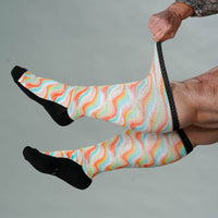 Viasox Pastel Waves EasyStretch Socks alternate view