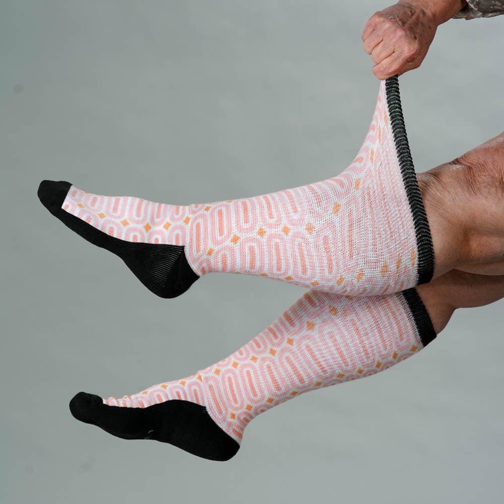 Viasox Peach Party EasyStretch Socks alternate view