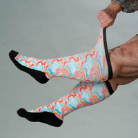 Viasox Spring Swirls EasyStretch Socks alternate view