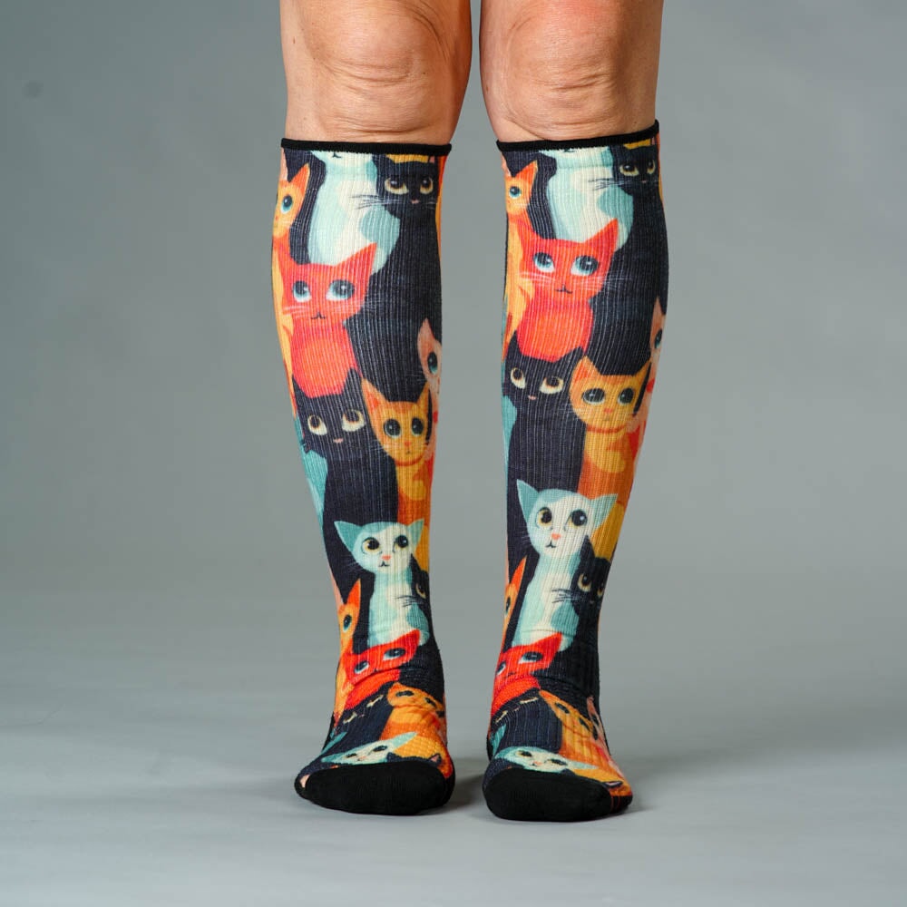 Viasox Whiskers Compression Socks side view
