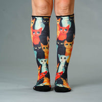 Viasox Whiskers Compression Socks side view