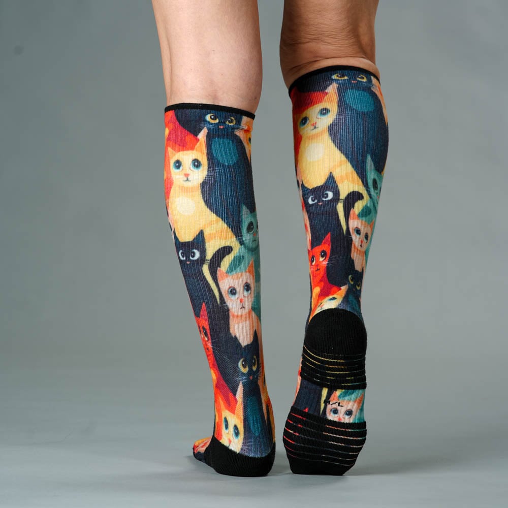 Viasox Whiskers Compression Socks detail close-up