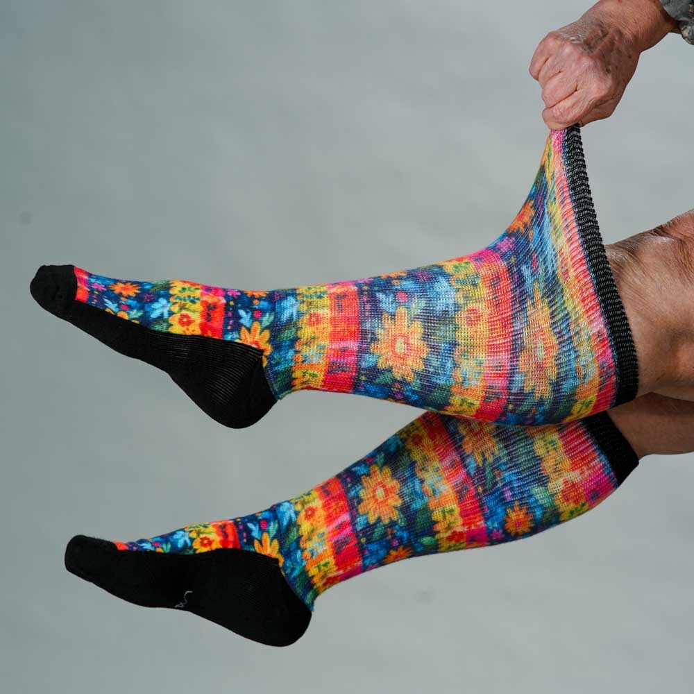 Viasox Spring Picnic EasyStretch Socks alternate view