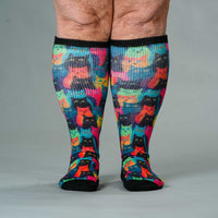 Viasox Cozy Cat EasyStretch™ Socks 5-Pack Bundle alternate view