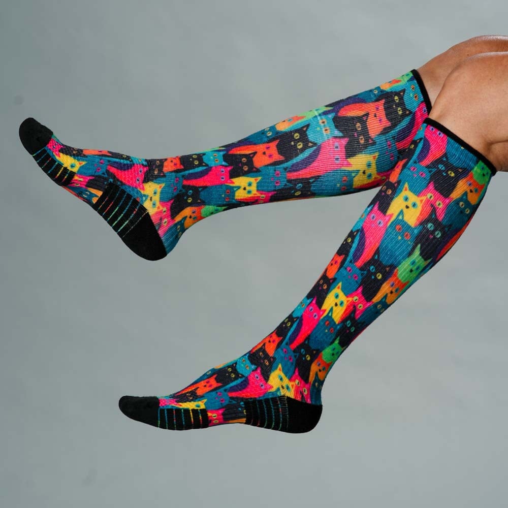 Viasox Kitty City Compression Socks alternate view