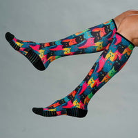 Viasox Kitty City Compression Socks alternate view
