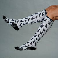 Viasox Black Meows Compression Socks alternate view