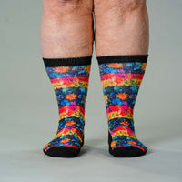 Viasox Spring Picnic EasyStretch Socks pair displayed