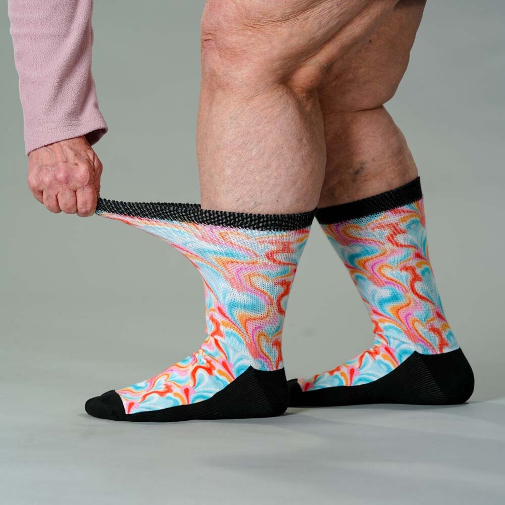 Viasox Spring Swirls EasyStretch Socks showcase image